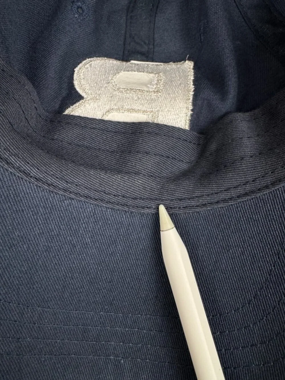 Barry Manilow B Logo Embroidered Navy Strapback Hat 100% Cotton Soft Rock